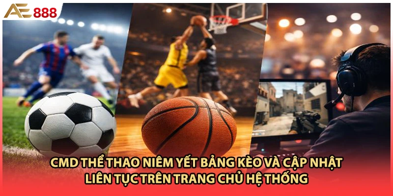 CMD thể thao niêm yết bảng kèo và cập nhật liên tục trên trang chủ hệ thống