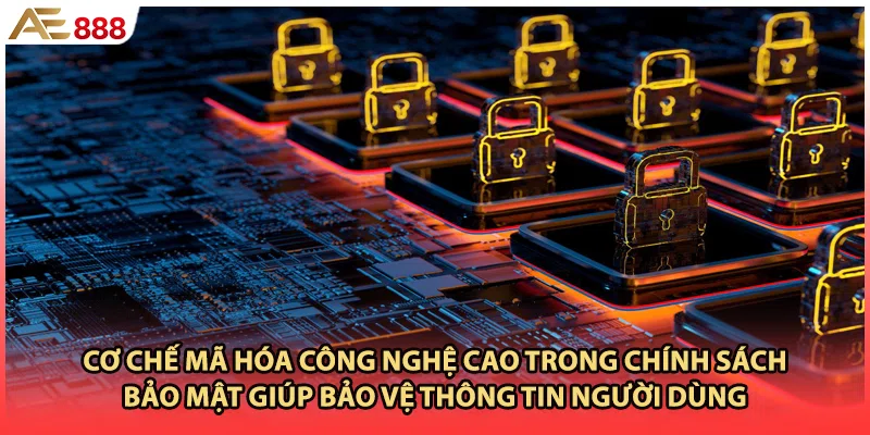 Cơ chế mã hóa công nghệ cao trong chính sách bảo mật giúp bảo vệ thông tin người dùng