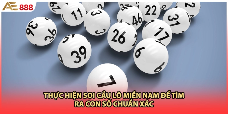 Thực hiện soi cầu lô miền nam để tìm ra con số chuẩn xác